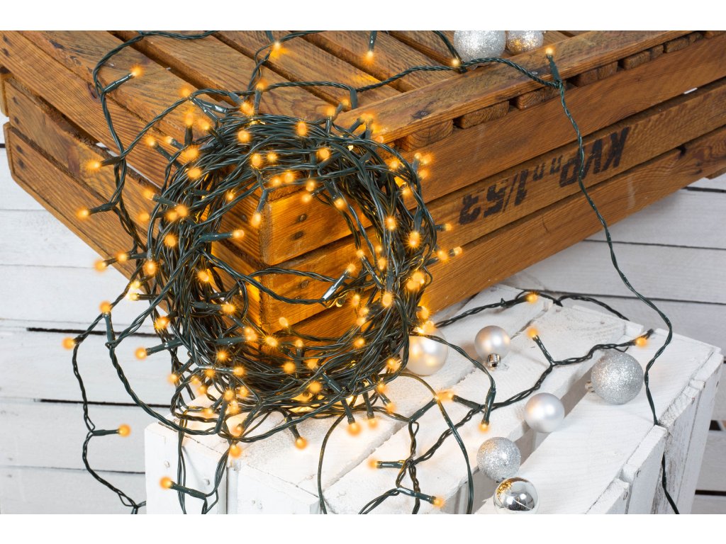 Vánoční světelný řetěz JANTAR 12m