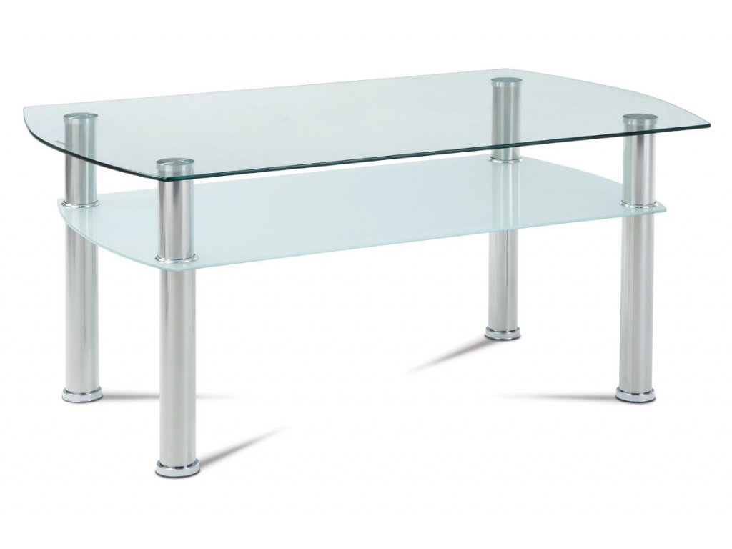 Konferenční stolek leštěný nerez 44 cm