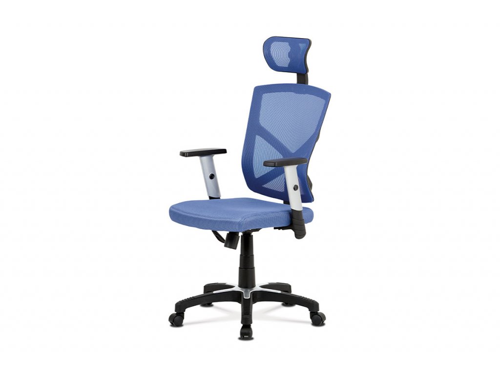 Kancelářská židle modrá síťovina / plast