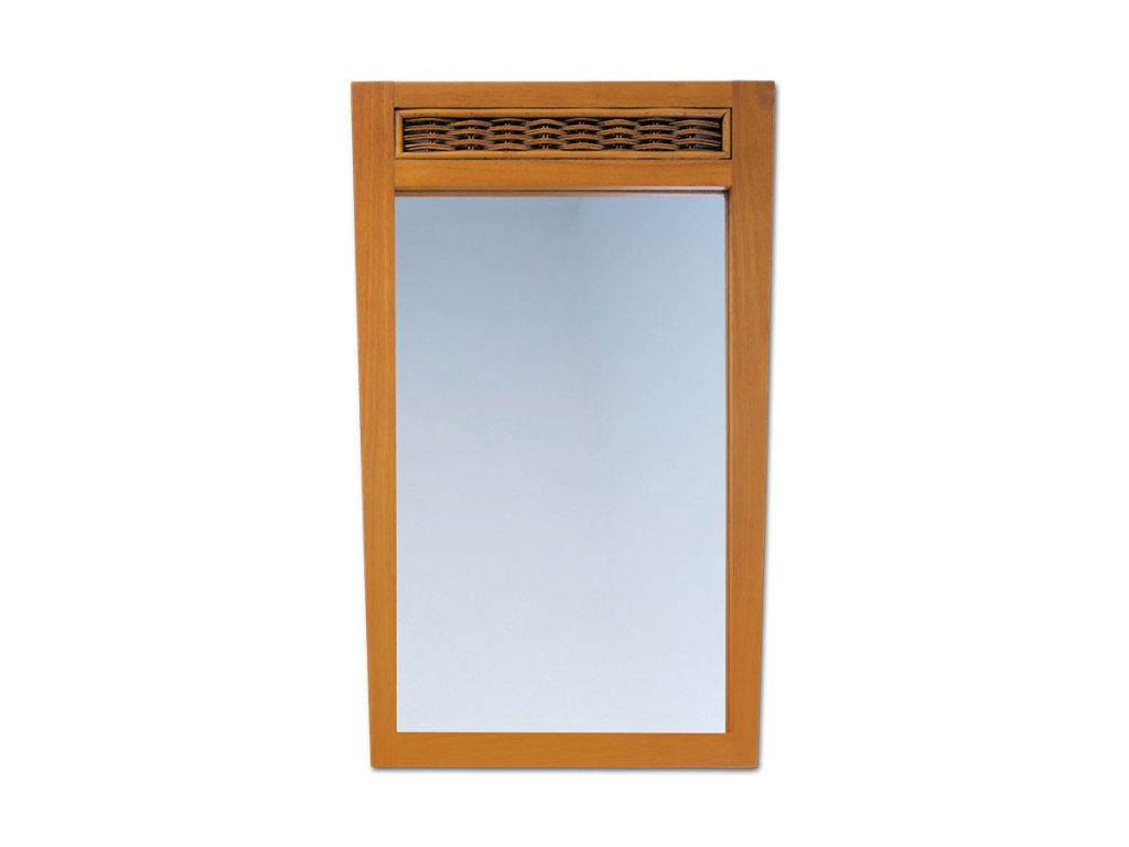 Zrcadlo medové / ratan 92 x 56 cm