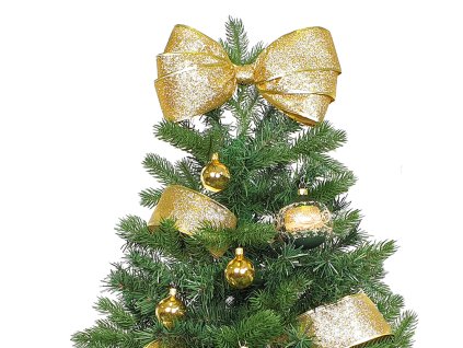 Ozdobený stromeček ZLATÉ TÓNY 75 cm