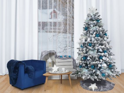 12140 ozdobeny stromecek polarni modra 150 cm
