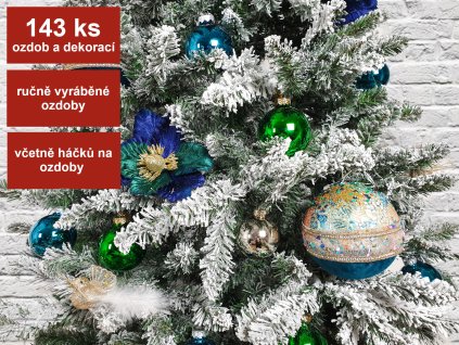 ZAPŮJČENÍ - Kolekce ozdobZAPŮJČENÍ - Kolekce ozdob 143 ks HEDVÁBNÝ BROKÁT