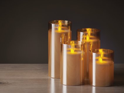 LED světelná SADA SVÍČEK - plápolající svíčky