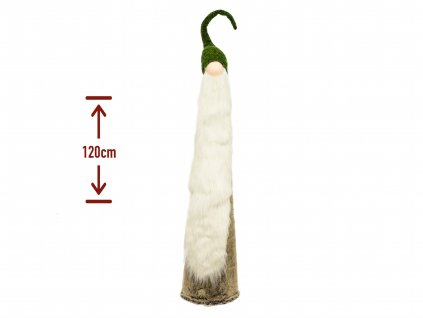 Trpaslík v šedém kabátku 120 cm