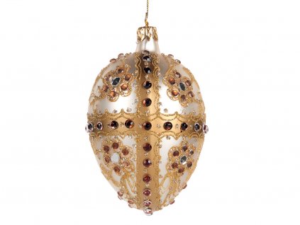 Ozdoba Fabergého vejce 10 cm