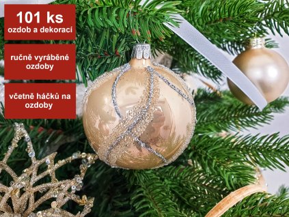 Sada ozdob 101 ks KRÉMOVÉ POTĚŠENÍ
