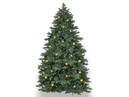 13718 9 zapujceni vanocni stromek deluxe jedle bernard 360 cm se smart led osvetlenim