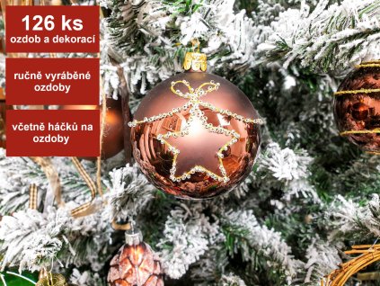 Sada ozdob 126 ks TRADIČNÍ VÁNOCE