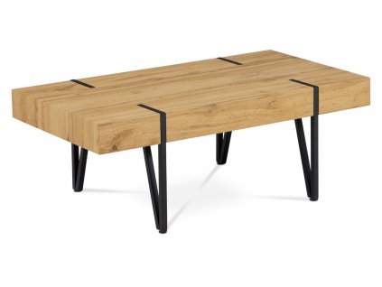 Konferenční stolek divoký dub / černý 110 x 60 x 42 cm
