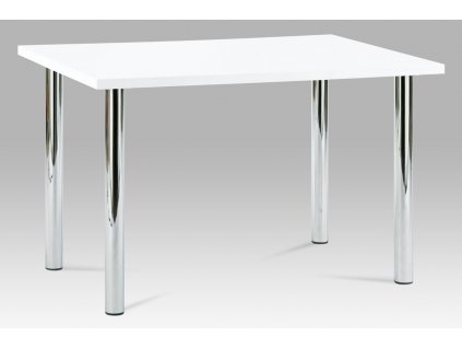 Jídelní stůl bílý / chrom 120 x 75 cm