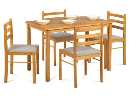 Jídelní set tmavý dub 114 x 70 cm