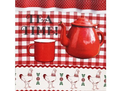 Obraz na plátně TEA TIME 28 x 28 cm