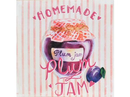Obraz na plátně PLUM JAM 28 x 28 cm