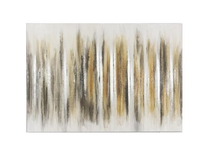 Ručně malovaný obraz s barevnými liniemi 70 x 100 cm