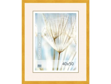 Fotorámeček žluté dřevo 40 x 50 cm