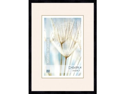 Dřevěný fotorámeček černý 42 x 59,4 cm