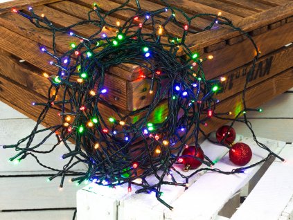 Vánoční světelný řetěz BAREVNÝ 18 m
