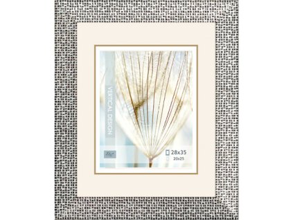 Fotorámeček stříbrný plast 28 x 35 cm