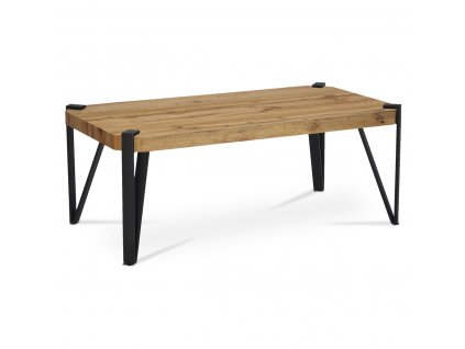Konferenční stolek divoký dub / kov 110 x 60 x 42 cm