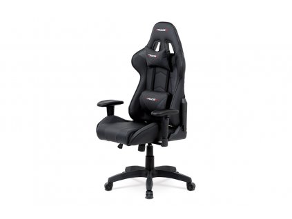 Kancelářská židle černá koženka / plast