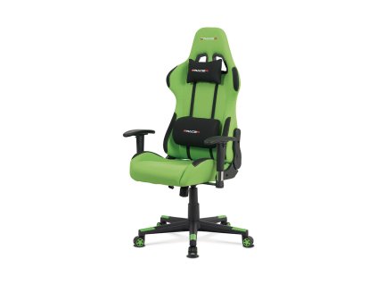 Kancelářská židle zelená látka / plast