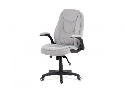 Kancelářská židle šedá látka / plast