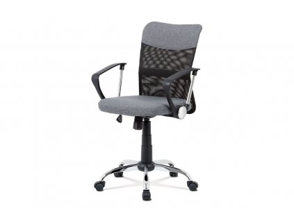 Kancelářská židle šedá látka / chrom