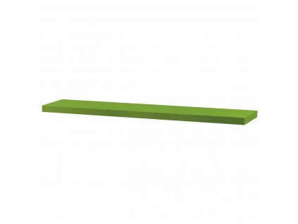 Nástěnná polička zelená 120 cm