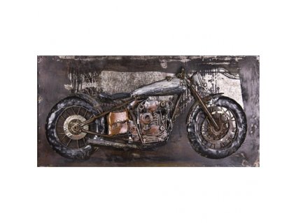 Kovový obraz motocykl 60 x 40 cm