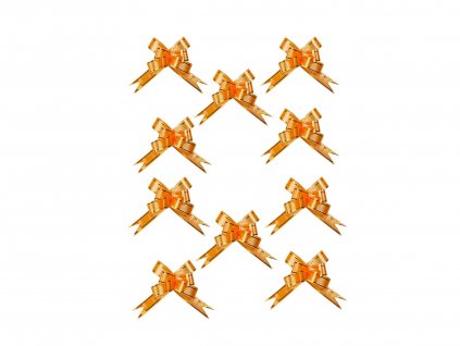 Sada 10 ks stuh: Stuhy stahovací oranžové 47 cm