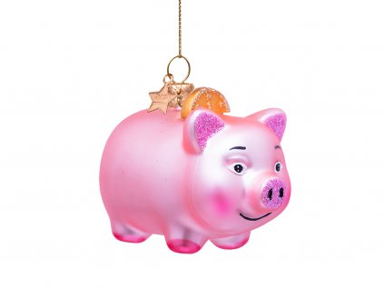 Vánoční ozdoba Prasátko 5,5 cm