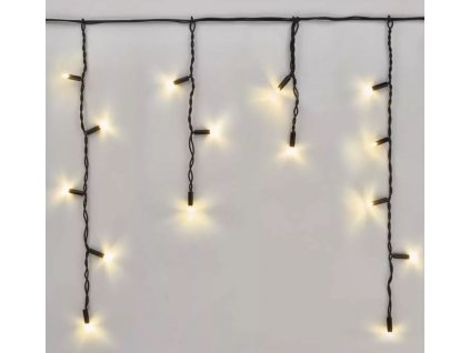 Vánoční světelný řetěz s převisy TEPLÁ BÍLÁ 3 x 0,4 m - PROFI - spojovací