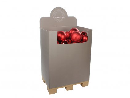ZAPŮJČENÍ - Sada ozdob BASIC RED 15–25 cm na stromky 300-600 cm