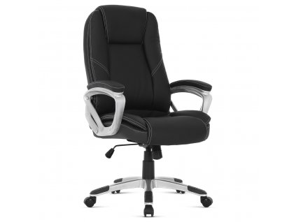 Židle kancelářská černá koženka / plast