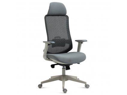 Židle kancelářská šedá síťovina MESH / plast