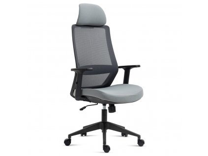 Kancelářská židle šedá látka / plast