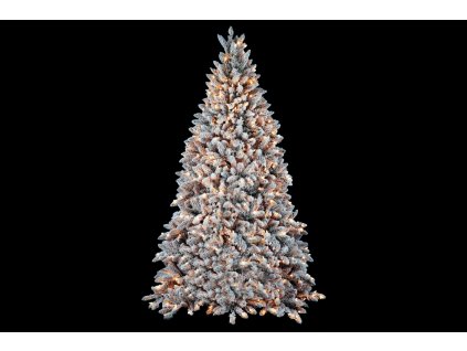 artificial christmas tree pvc snow tree deluxe frosted pine smart led 5 feet