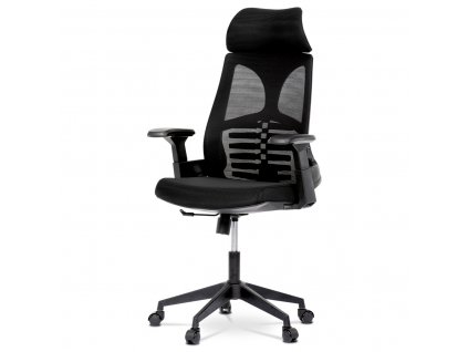 Židle kancelářská černá MESH / plast