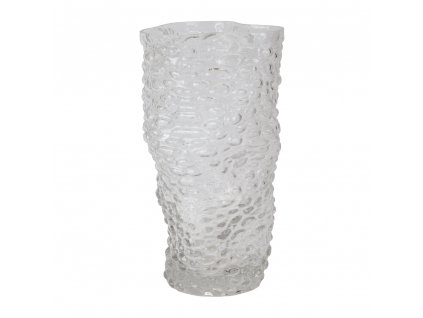 Skleněná váza čirá 22 cm