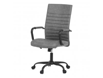 Kancelářská židle šedá ekokůže / kov