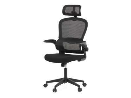 Židle kancelářská černá MESH látka / plast