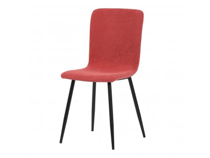 Židle jídelní červená / kov