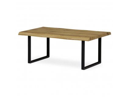 Konferenční stůl 110 x 70 x 45 cm divoký dub / kov