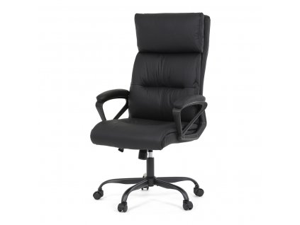 Kancelářská židle černá ekokůže / kov