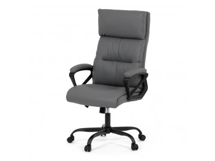 Kancelářská židle šedá ekokůže / kov