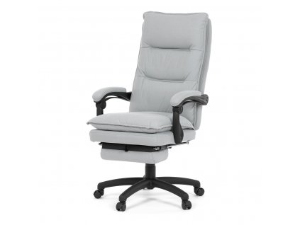 Kancelářská židle s podnožkou světle šedé