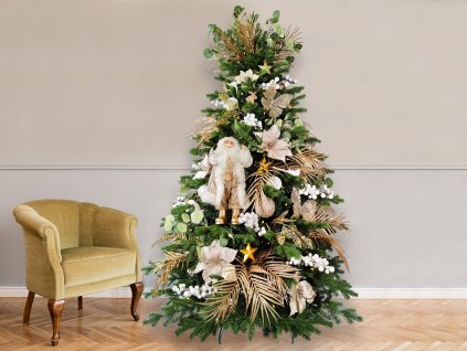 62348 ozdobeny stromecek nezna champagne ii 270 cm