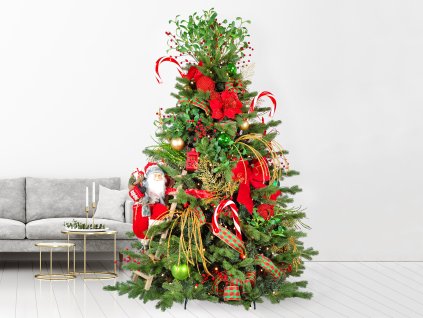 62423 ozdobeny stromecek santa claus ii 270 cm