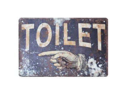 Plechová cedule s nápisem 20 x 30 cm